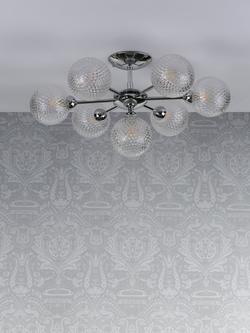 Laura Ashley Atherton Semi Flush Ceiling Light - view 2, Polished Chrome