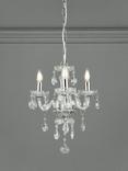 Laura Ashley Harriet Crystal 3 Arm Chandelier Ceiling Light, Clear