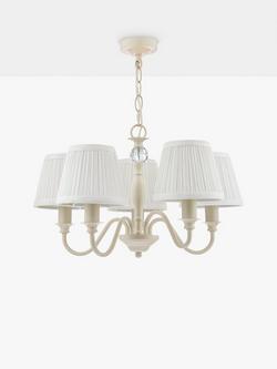 Laura Ashley Ellis 5 Arm Ceiling Light, Cream