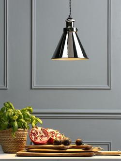 Laura Ashley Rufus Ceiling Light - view 2, Polished Chrome