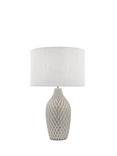 Laura Ashley Heathfield Ceramic Table Lamp, Gloss Grey