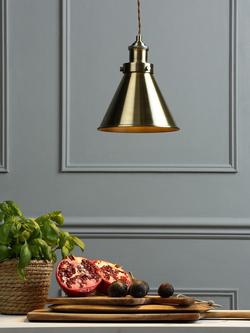 Laura Ashley Rufus Ceiling Light - view 2, Antique Brass