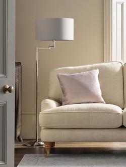 Laura Ashley Marlowe Swing Arm Floor Lamp, Polished Nickel - view 2, Polished Nickel