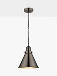 Laura Ashley Rufus Ceiling Light, Industrial Nickel