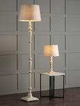 Laura Ashley Tate Candlestick Floor Lamp Base, Matt White