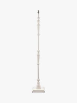 Laura Ashley Tate Candlestick Floor Lamp Base, Matt White, Matt White