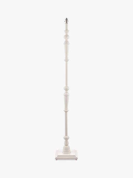 Laura Ashley Tate Candlestick Floor Lamp Base, Matt White, Matt White