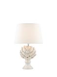 Laura Ashley Artichoke Ceramic Table Lamp, Gloss White