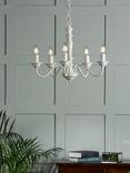 Laura Ashley Tate Chandelier Ceiling Light, Matt White