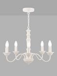 Laura Ashley Tate Chandelier Ceiling Light, Matt White