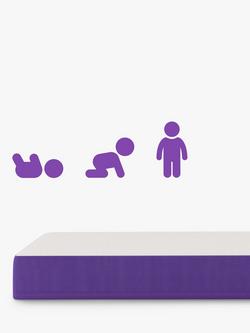 Snüz SnüzSurface Pro Snüzkot Mattress, 117 x 68cm - view 2, White/Purple