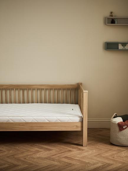The Little Green Sheep Natural Junior Bed Mattress, Single - view 2, Off White