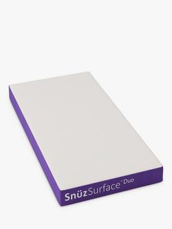 Snüz SnüzSurface Duo Cot Mattress, 120 x 60cm, White/Purple