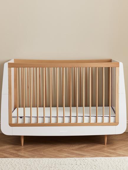 Snüz SnüzSurface Duo Cot Mattress, 120 x 60cm - view 2, White/Purple