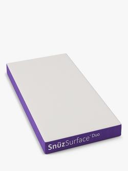 Snüz SnüzSurface Duo Cotbed Mattress, 140 x 70cm, White/Purple