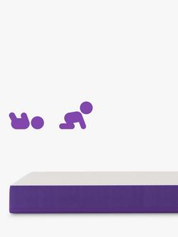 Snüz SnüzSurface Duo Cotbed Mattress, 140 x 70cm - view 2, White/Purple