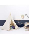 The Little Green Sheep Kids' Play Teepee, Off White