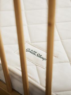 The Little Green Sheep Twist Natural Dual Sided Cotbed Mattress, 132 x 70cm - view 2, Off White