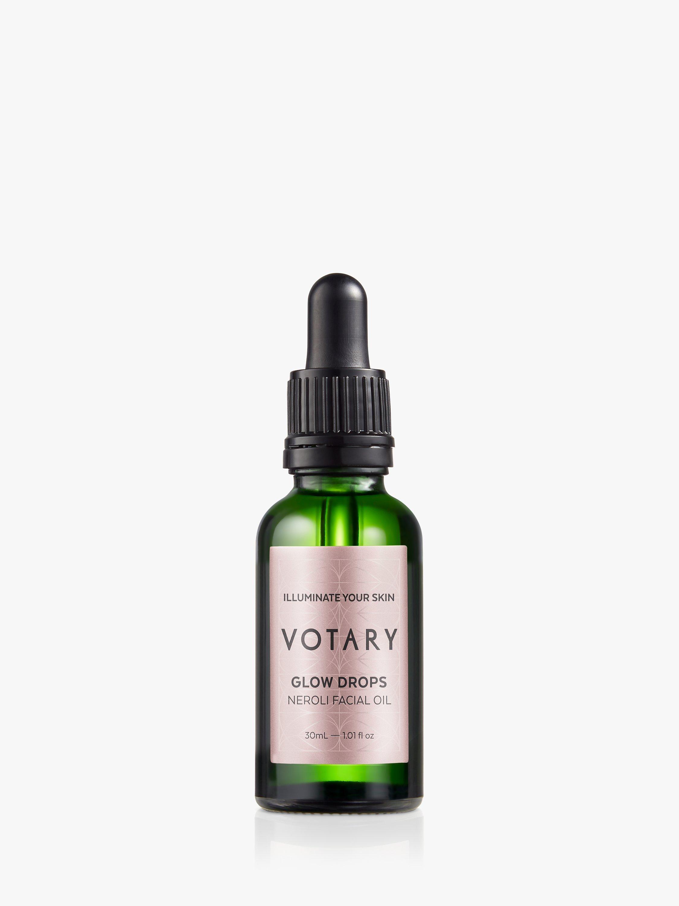 Product image 1 of 3, which shows Votary Glow Drops Neroli Facial Oil, 30ml