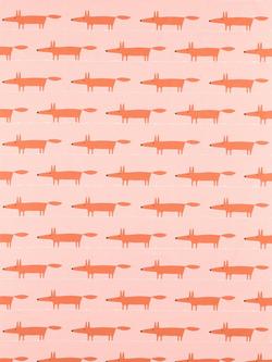 Scion Midi Fox Furnishing Fabric, Milkshake/Rose