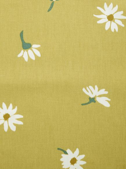 John Lewis Camomile Oilcloth Tablecloth Fabric - view 2, Yellow