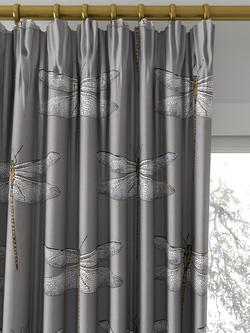 Harlequin Demoiselle Made to Measure Curtains or Roman Blind, Graphite/Almond - view 2, Graphite/Almond