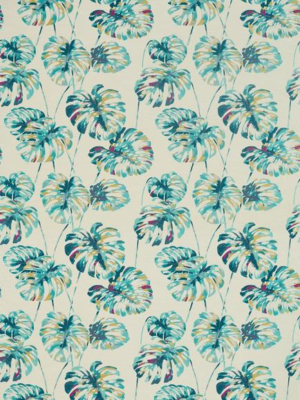 Harlequin Kelapa Made to Measure Curtains or Roman Blind, Lagoon/Cerise, Lagoon/Cerise