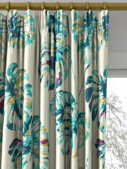Harlequin Kelapa Made to Measure Curtains or Roman Blind, Lagoon/Cerise - view 2, Lagoon/Cerise