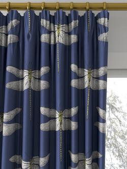 Harlequin Demoiselle Made to Measure Curtains or Roman Blind, Ink/Chartreuse - view 2, Ink/Chartreuse