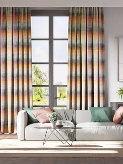 Harlequin Hamada Furnishing Fabric - view 2, Fuchsia/Marine