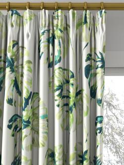 Harlequin Kelapa Made to Measure Curtains or Roman Blind, Emerald/Zest - view 2, Emerald/Zest