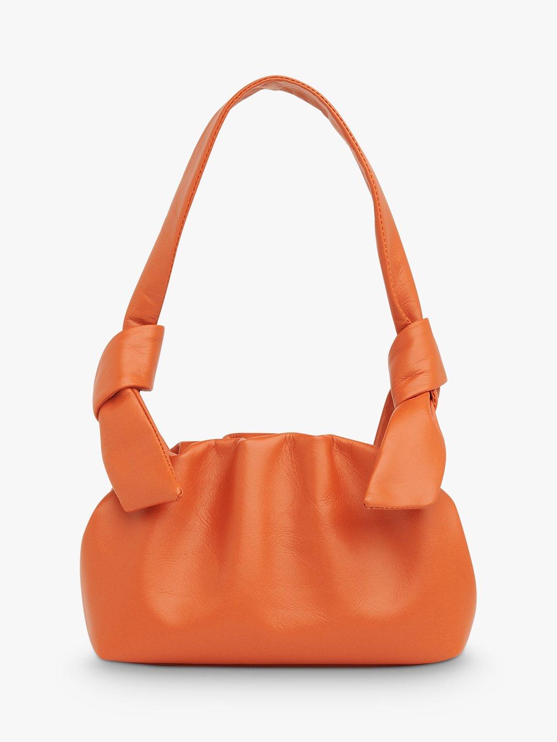 Whistles Ravi Ruched Leather Shoulder Bag