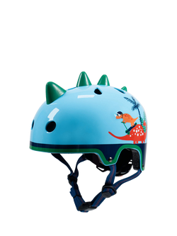 Micro Scooters Kids' Deluxe Scootersaurus 3D Bike/Scooter Safety Helmet, Dinosaur Print