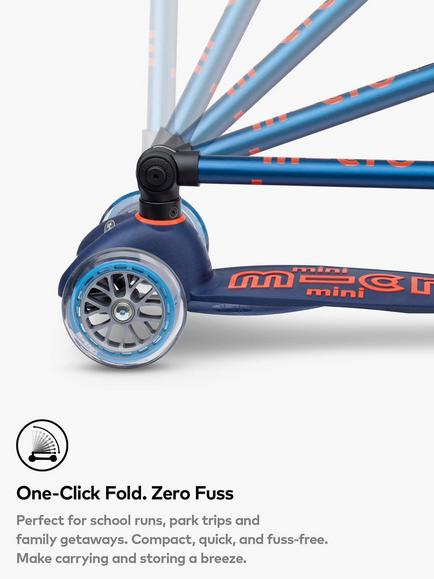 Micro Scooters Mini Deluxe Foldable Scooter - view 2, Navy
