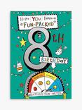 Woodmansterne Fun-Packed 8th Birthday Card