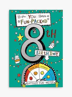 Woodmansterne Fun-Packed 8th Birthday Card, 