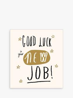 The Proper Mail Company Good Luck New Job Card, 