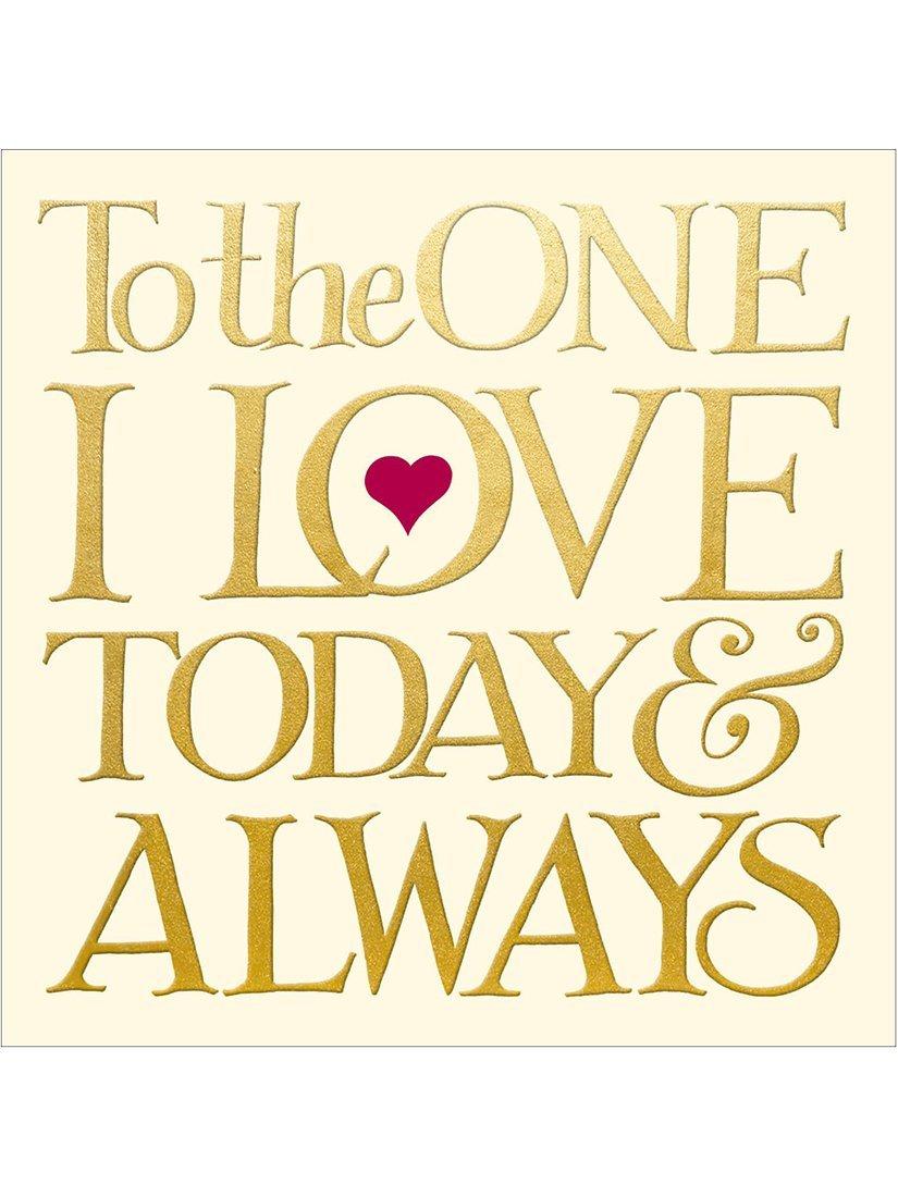 Emma Bridgewater One I Love Anniversary Card