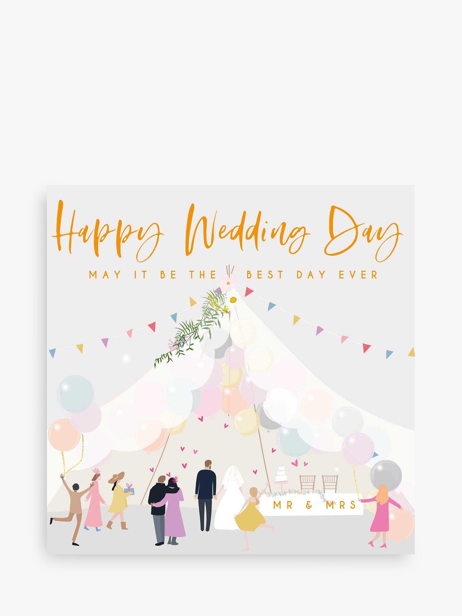 Belly Button Designs Marquee Wedding Day Card