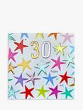 Wendy Jones Blackett Stars 30th Birthday Card