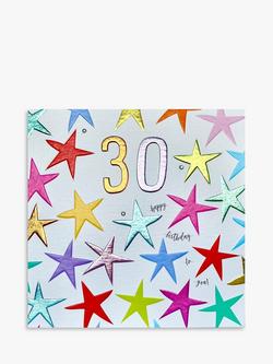 Wendy Jones Blackett Stars 30th Birthday Card, 