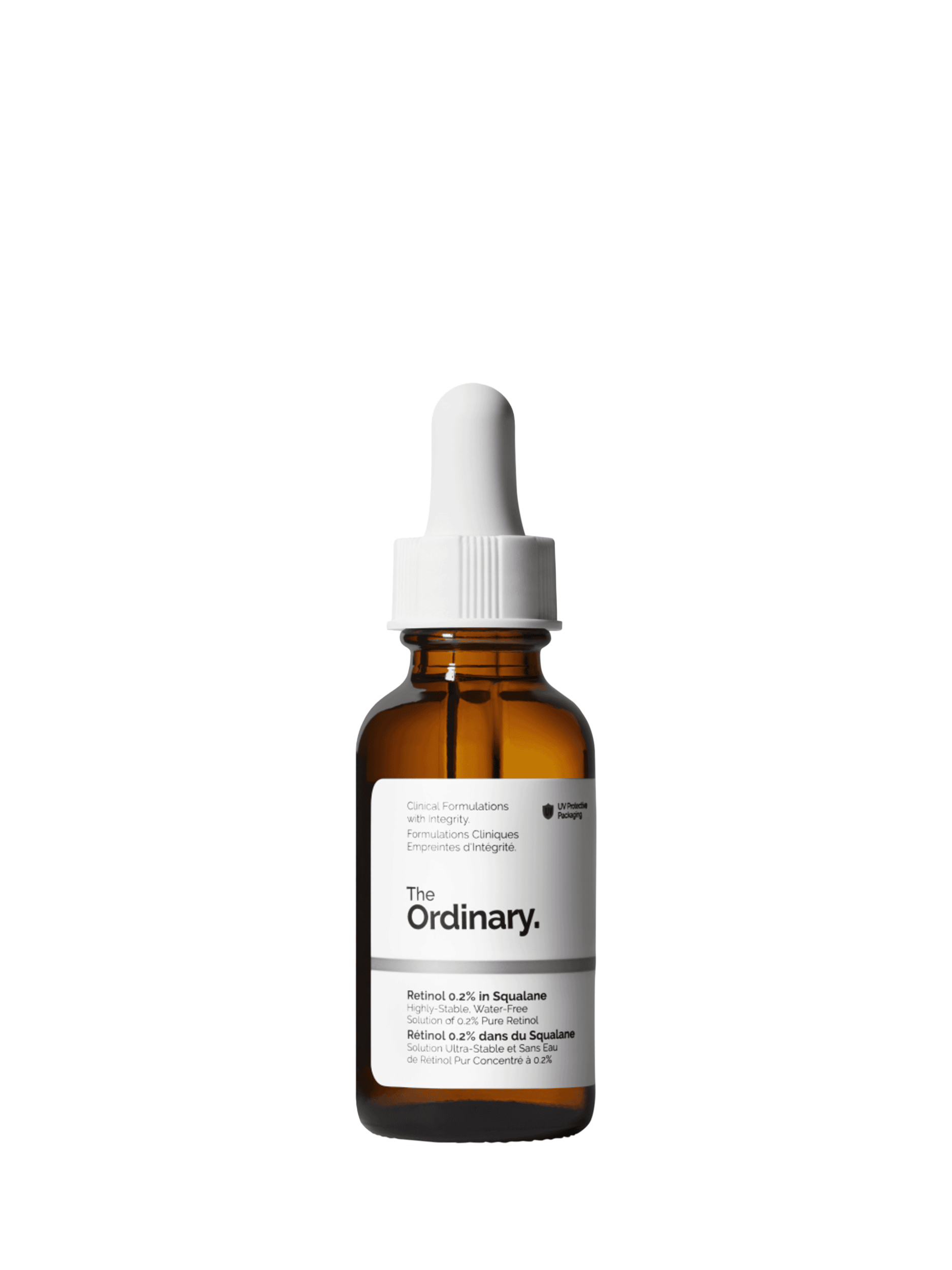 Product image 1 of 3, which shows The Ordinary Retinol 0.2% in Squalane, 30ml
