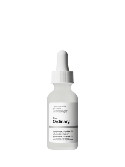 The Ordinary Niacinamide 10% + Zinc 1% High-Strength Vitamin and Mineral Blemish Formula, 