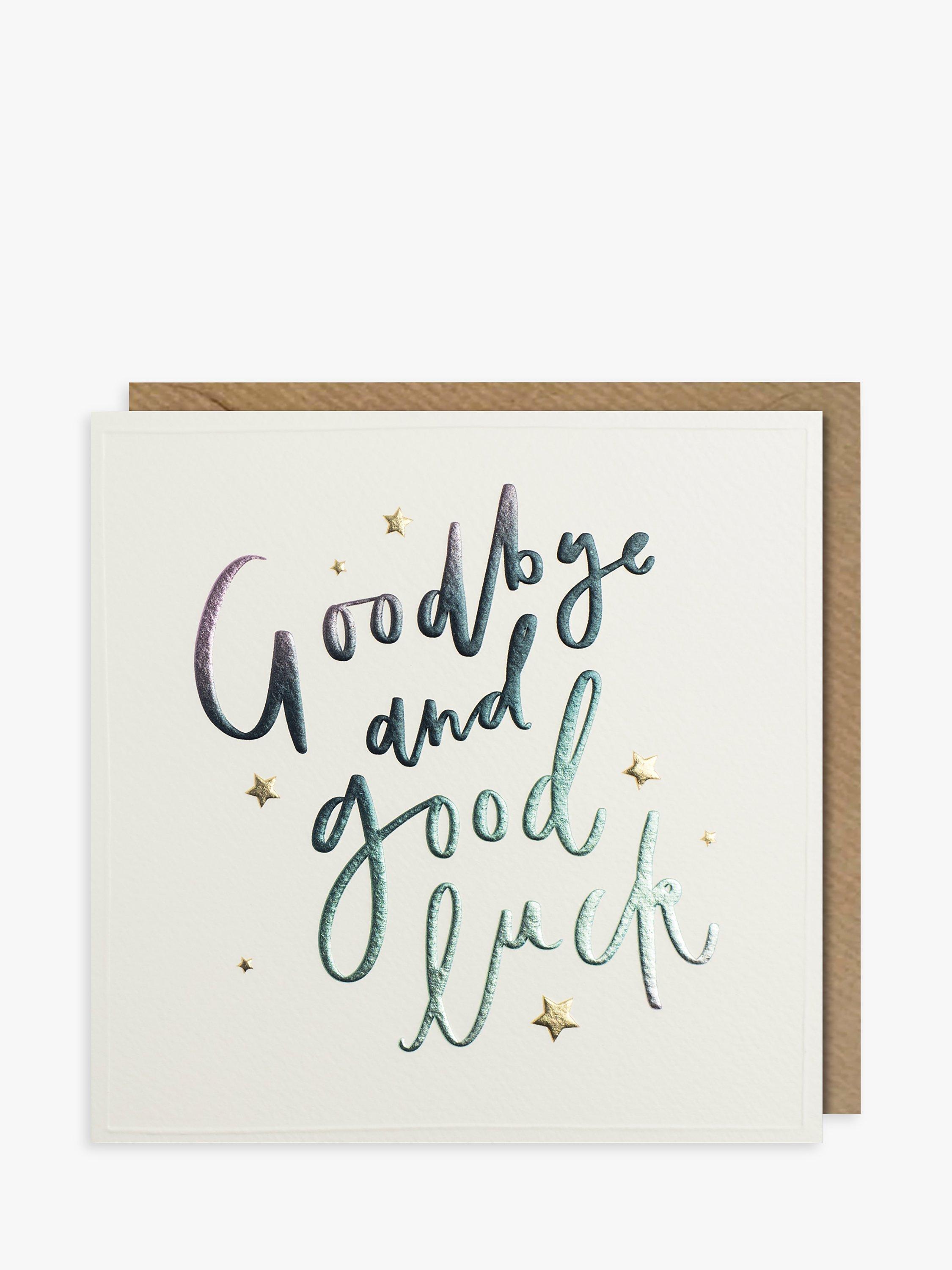 Paperlink Script Goodbye & Good Luck Card