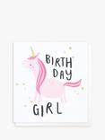 Caroline Gardner Unicorn Birthday Girl Card