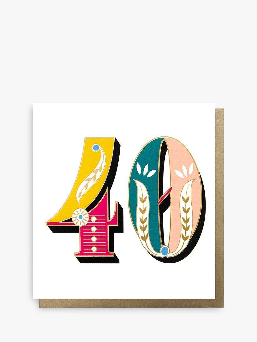Caroline Gardner 40th Birthday Card