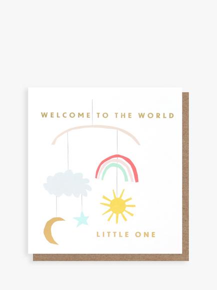 Caroline Gardner Welcome To The World New Baby Card, 
