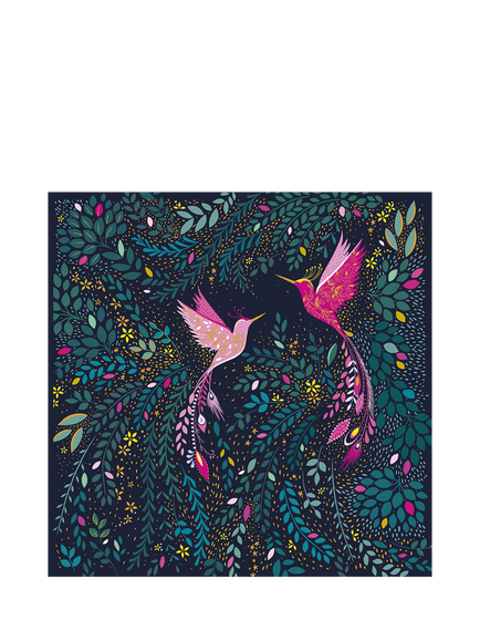 Sara Miller Hummingbirds Blank Greeting Card, 