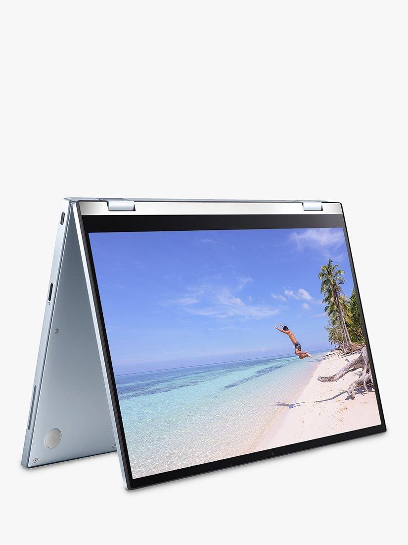ASUS c433 Chromebook Flip Laptop, Intel Core M3 Processor, 4GB RAM, 128GB eMMC, 14" Full HD Touch Screen, Silver Blue