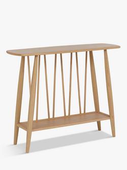 ercol for John Lewis Shalstone Console Table, Oak, Oak